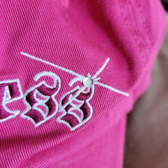 Vintage 2000s Disney Princess pink velcro baseball cap hat - Picture 3 of 6